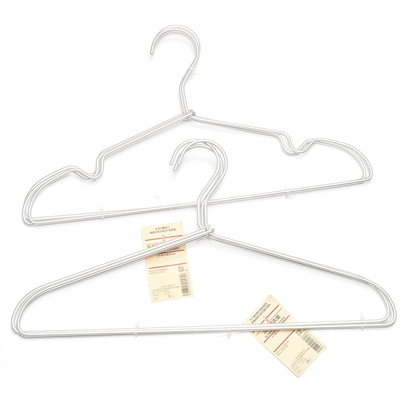 Aluminum Alloy Stainless Steel Metal Non-Slip Clothes Hanger Clothing Drying Storage Rack Hangers