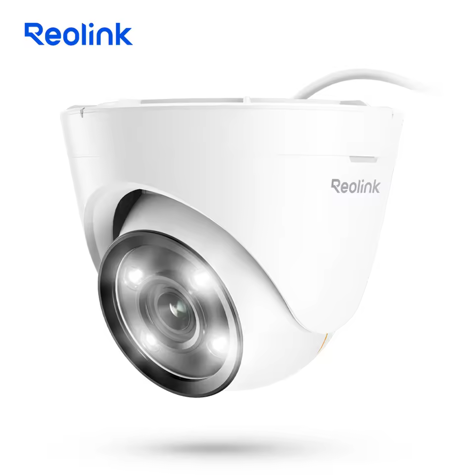 Reolink 12mp Poe Ip Camera Outdoor Human/car/pet Detection Color Night Vision Dome Security Camera For Home Surveillance P344