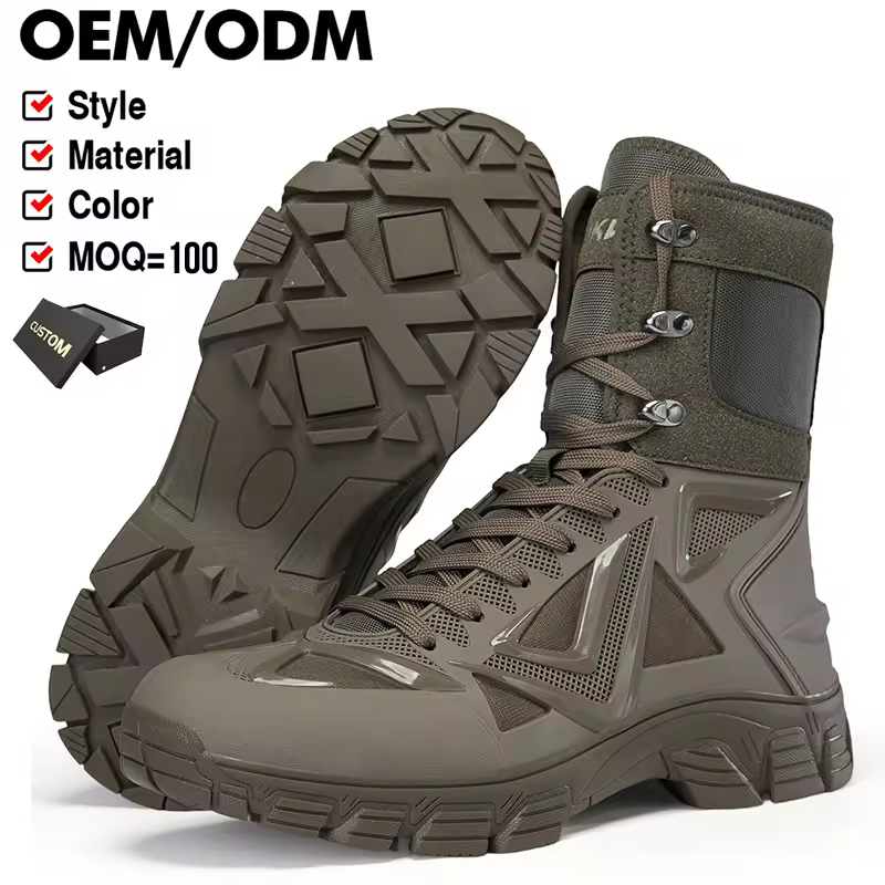 Unisex Mid-calf Oversized Tactical Hiking Boots Outdoor Winter Summer Travel Boots Large Sizes 48 53 Direct Wholesale Direct