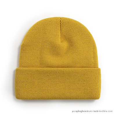 Hot Sale Blank Plain Good Quality Knit Beanie/Cap