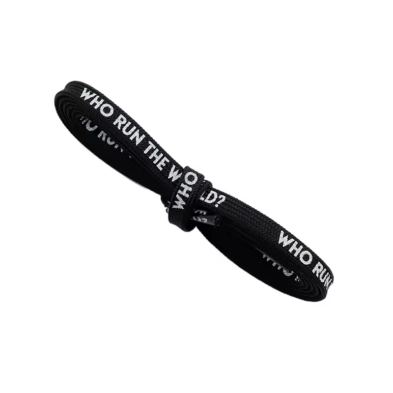 Weiou Laces Polyester Made Shoelaces With Printing Letters Dropship Shoe Laces Premium Quality Bulk Order Discount Cheap