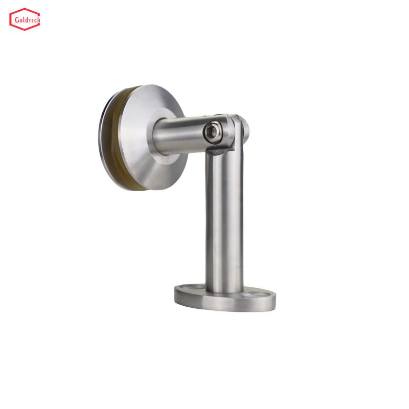 Wolesale Corner Holder Satin Polish Stainless Steel Glass Canopy