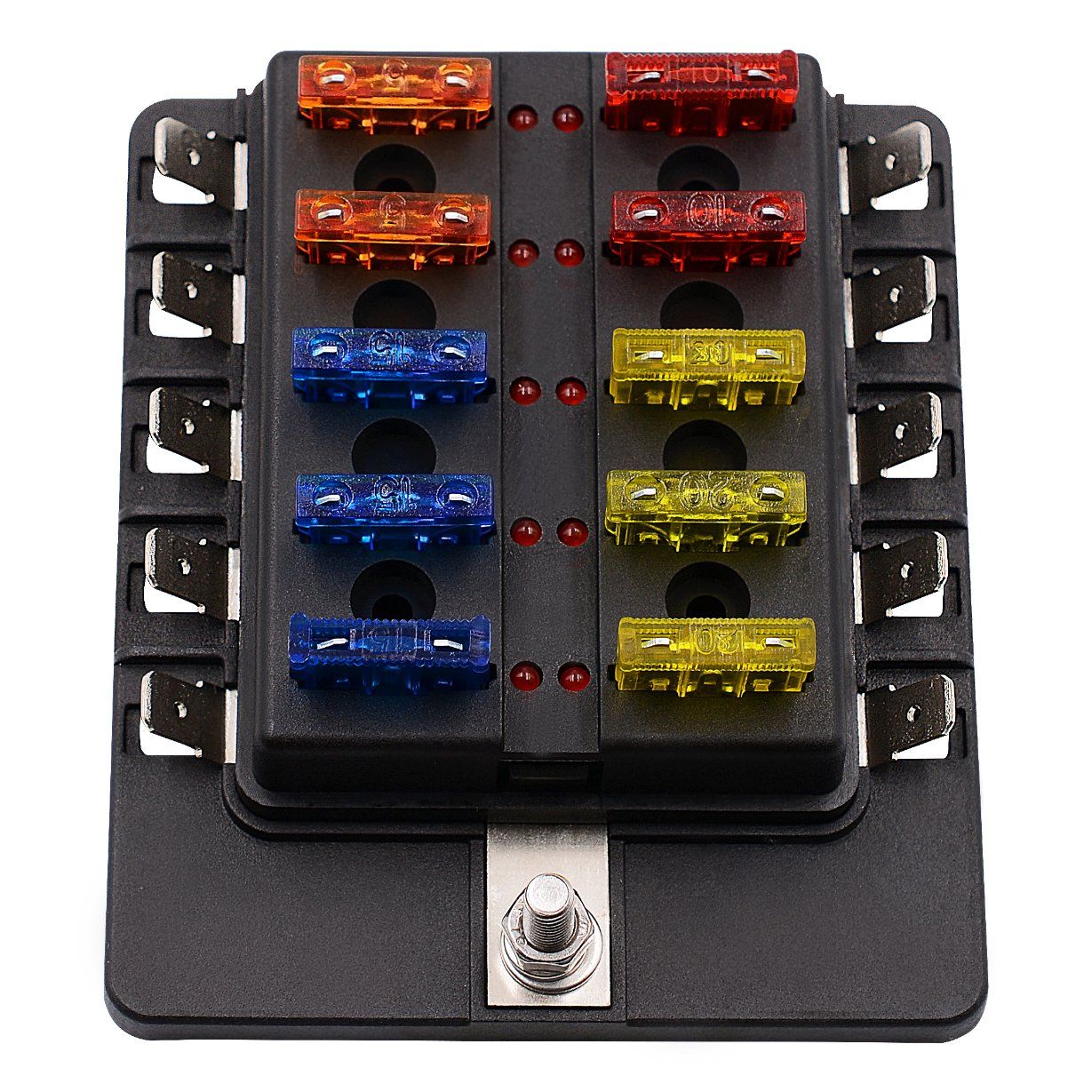 Good Price 8 Way Blade Fuse Holder Box for Car Boat Truck Waterproof Plastic Automotive Fuse Holder