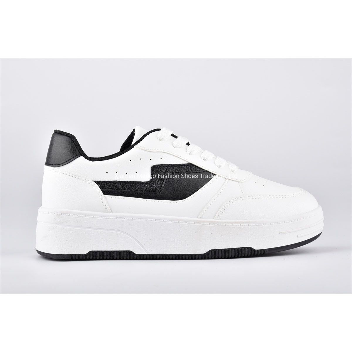 Hot Sale Women Casual Walking Shoes Flat Bottom Skate Shoes Injection Sole Cheap Tennis Shoes