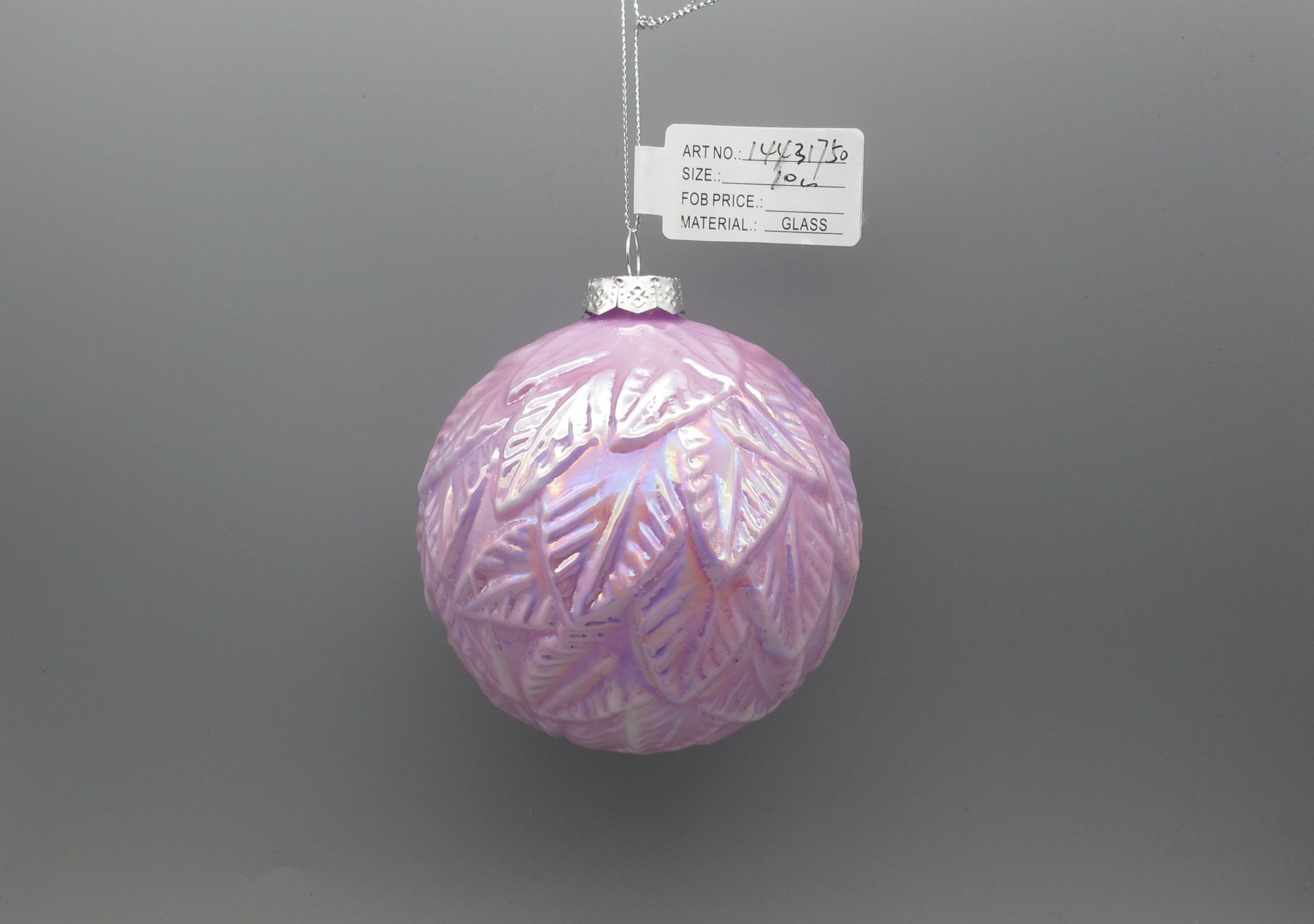 2024 Christmas Glass Ornaments Ball Glass Crafts Ball for Christmas Tree Decoration Home Decoration