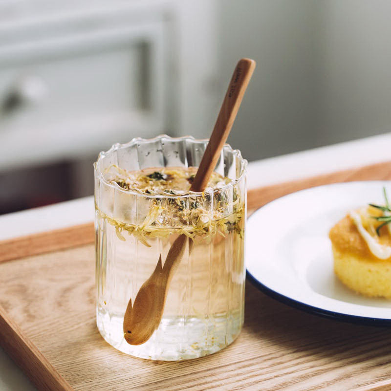 Manufacturer Wholesale Ripples Glass Cold Drink Cup