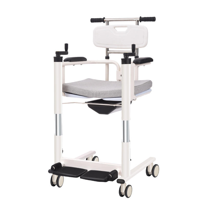 Modern Steel Patient Lift Transfer Chair Silent Casters Durable Chair For Disabled People For Bathroom Hospital Factory Price
