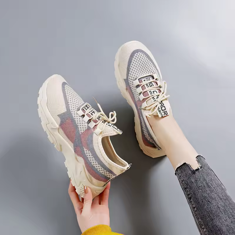 Factory Wholesale Cheap Price Woman Sneakers Walking Style Shoes For Girls