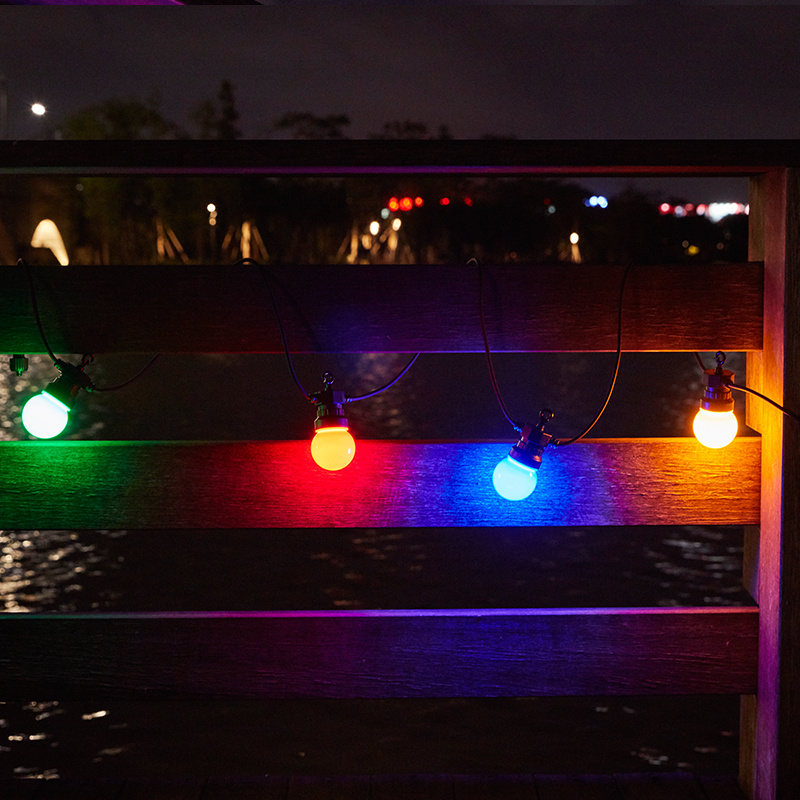 G50 Spherical Lamp String 24V Christmas Festival Wedding Background Stage Home Yard IP44 Rubber Copper Wire