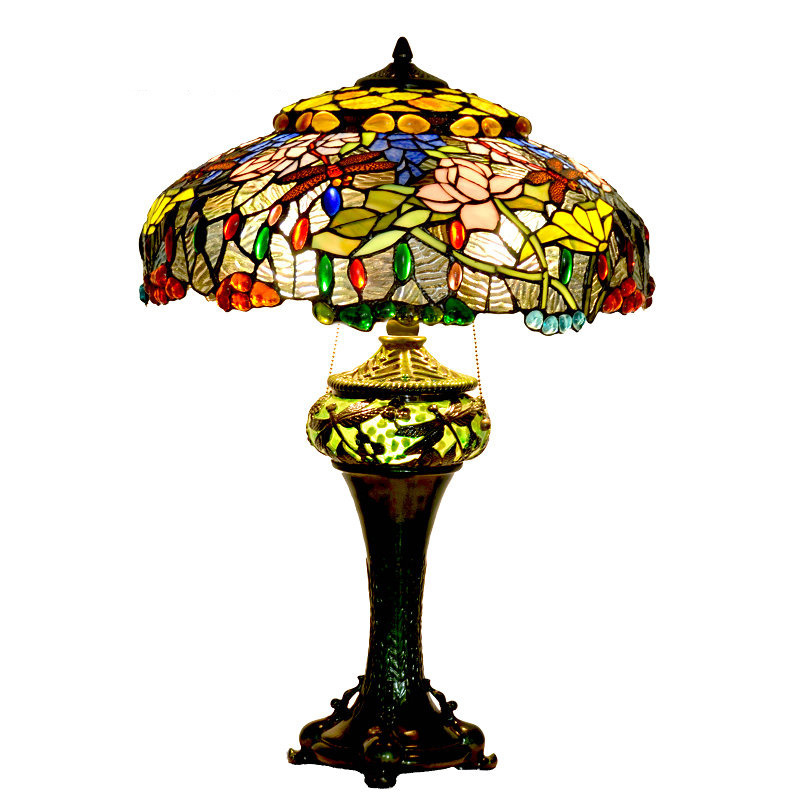 Classic Style Factory Price Contemporary Tiffany Flower Living Room Tiffany Table Lamp