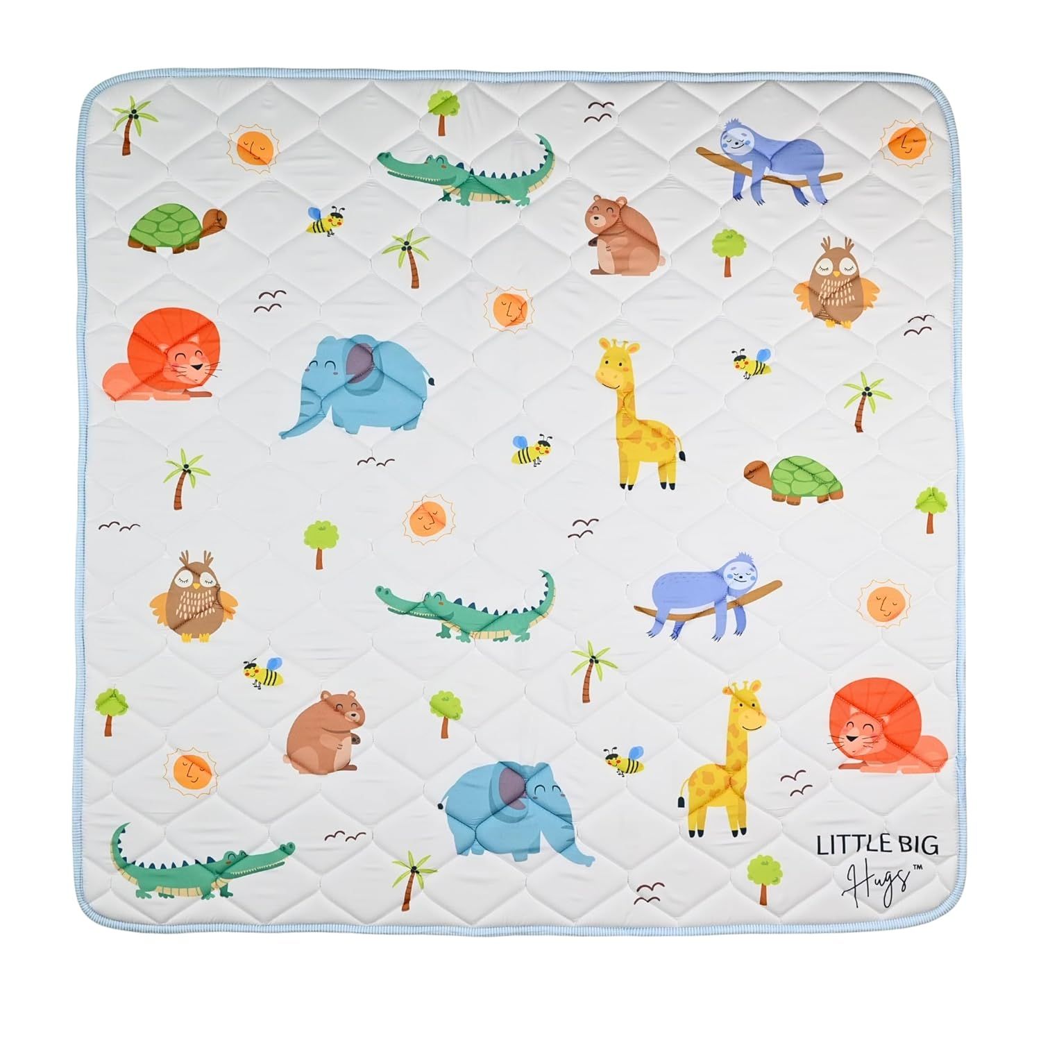 Soft Playmat for Babies and Toddlers Foldable Washable Anti-Slip Crawling Mat