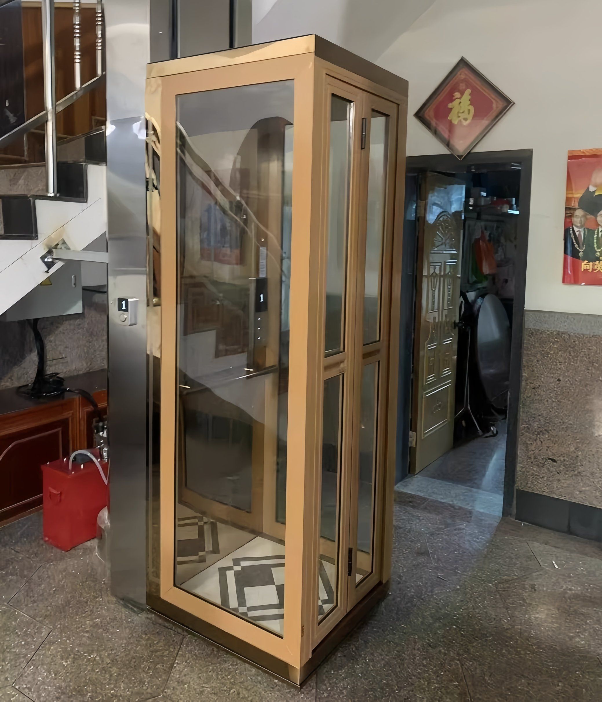 No Machine Room Requirement Shaftless Home Elevator Canada Residential Lifts and Elevator