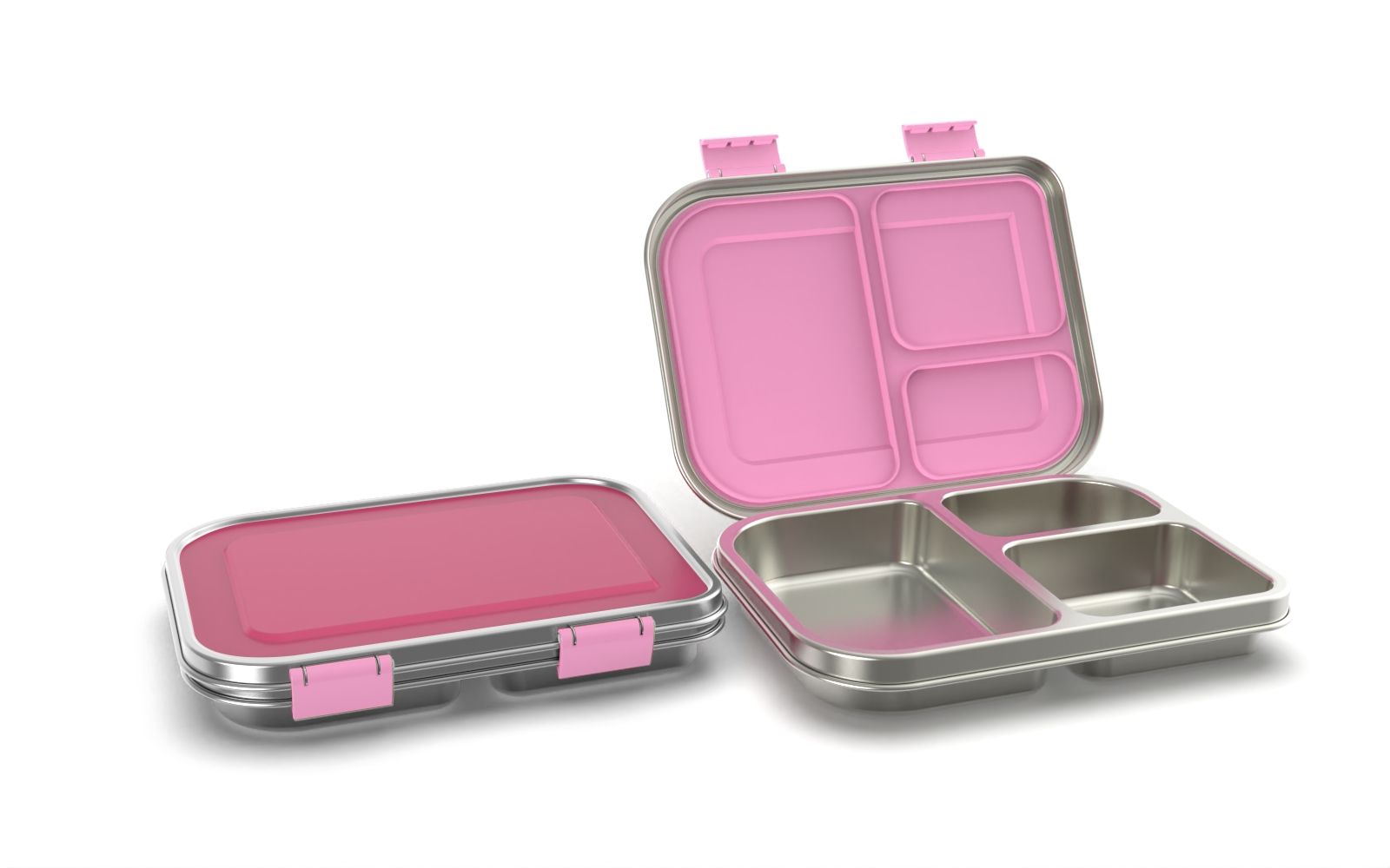 R Aohea Patented A2 18/8 Cpclfgbfda Stainless Steel Food Containers with Airtight Lids Reusable Meal Prep Container Leak Proof Metal Food Bento Lunch Box