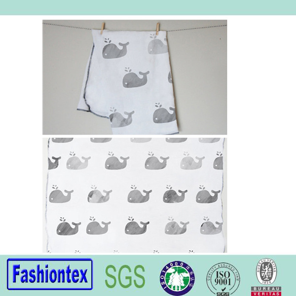 Hot Sale Lovely Whale Pattern Blanket Sleeping Swaddle Baby Soft Swaddle