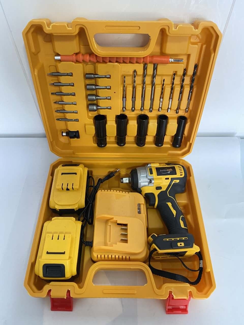 Cisivis 350n Brushless Impact Wrench Power Tool Set with Max Torque for Automotive Repair Tire Changing and Heavy Duty Industrial Applications