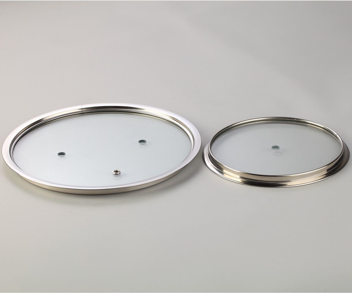 P Type Flat Tempered Glass Lid for Cookware Pans