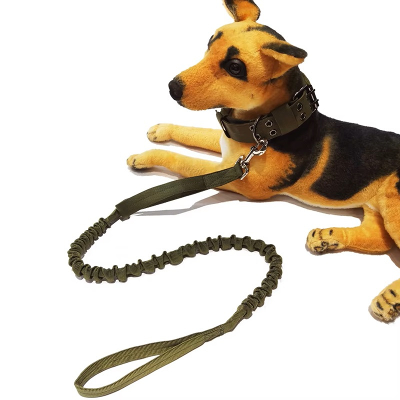 OEM Manufacturer Smart Heavy Duty Hook Comfortable Double Handle Elastic Dog Leash Collar Set