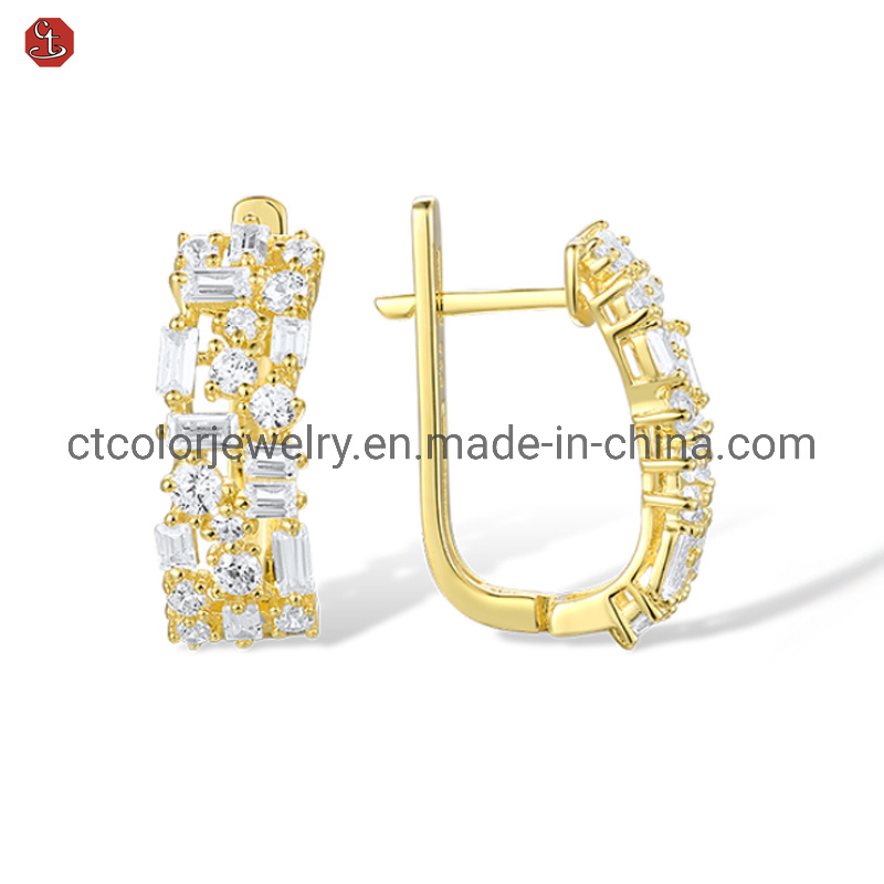 Best quality vintage gold diamond earrings for fashion jewelry accessories
