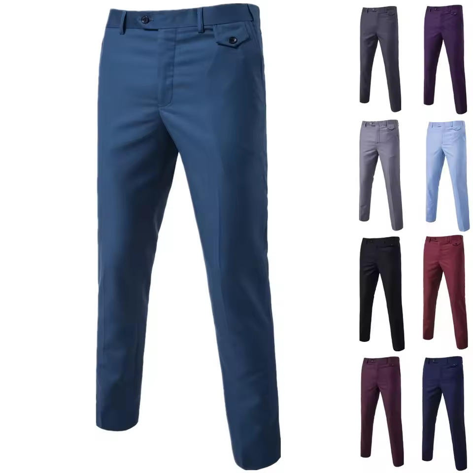 High Quality Straight Trouser Cotton Blend Chino Pants Formal Casual Golf Pant For Men