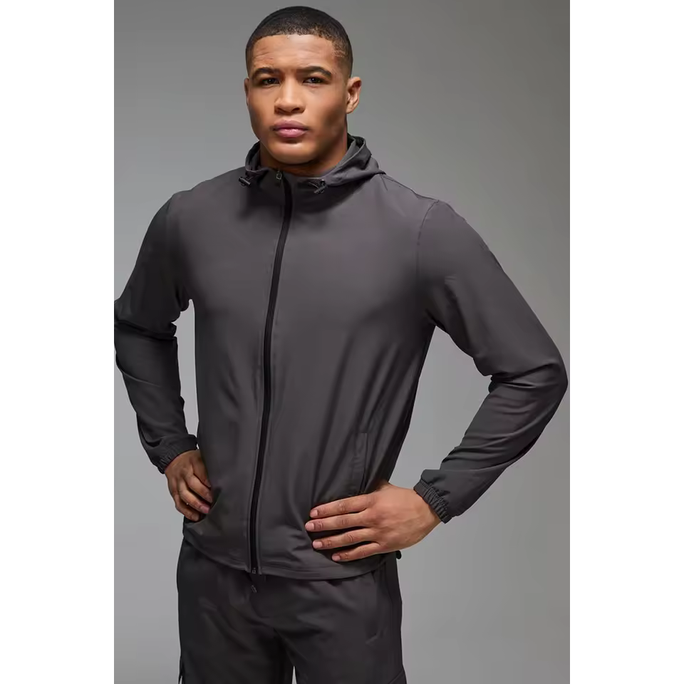 Premium Quality Lightweight Men's Hooded Tracksuit Set Breathable Quick Dry Jogging Activewear Custom Oem Odm Available