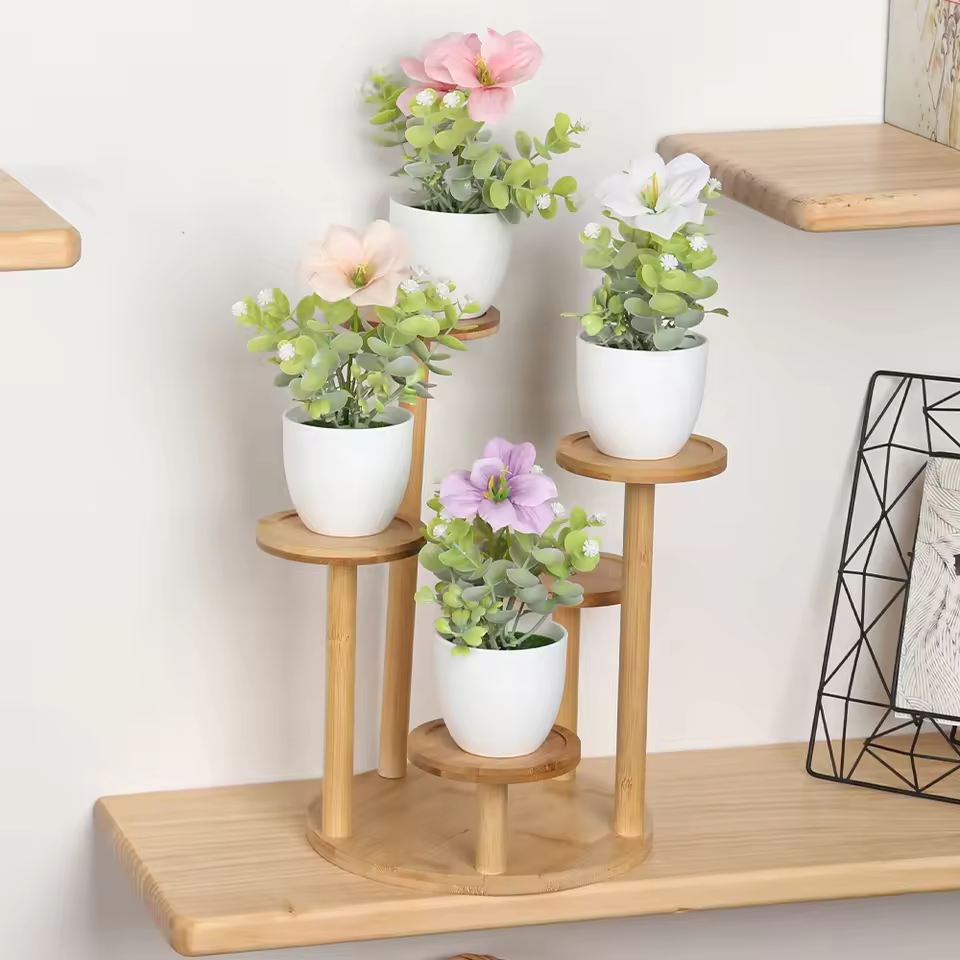 Wholesale 2025 New Artificial Plants Plastic Pots Faux Flowers Greenery Home Decor Garden Landscaping Thanksgiving Wedding