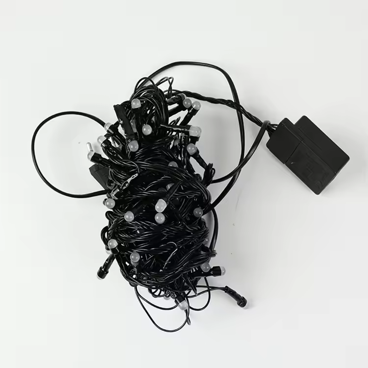 2022 In Stock Outdoor 48ft Christmas Lights Led Fairy String Lights Waterproof Decorative Lighting