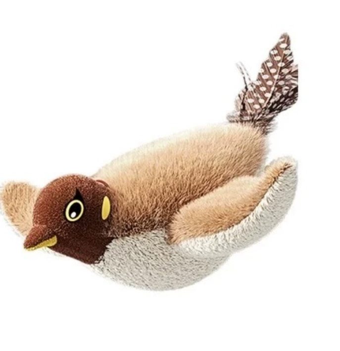 Factory Wholesale New Cat Chirping Toys Touch Activated Flapping Wings Sparrow Interactive Smart Cat Toys