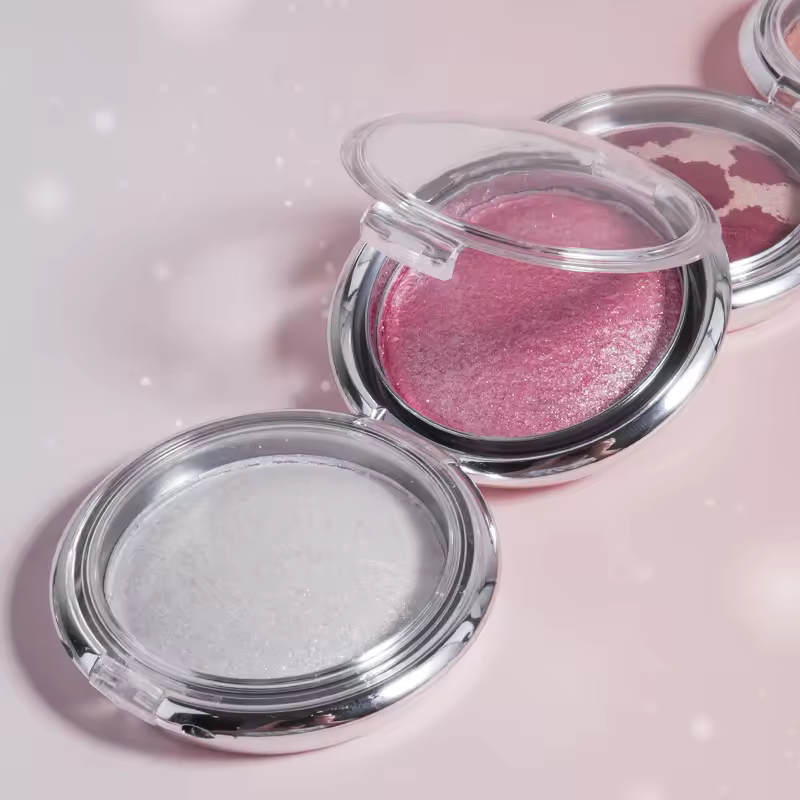 Wholesale Creamy Single Blush Highlighter Powder Custom Logo Makeup With Shimmer Bronzer & Highlighters Product Type