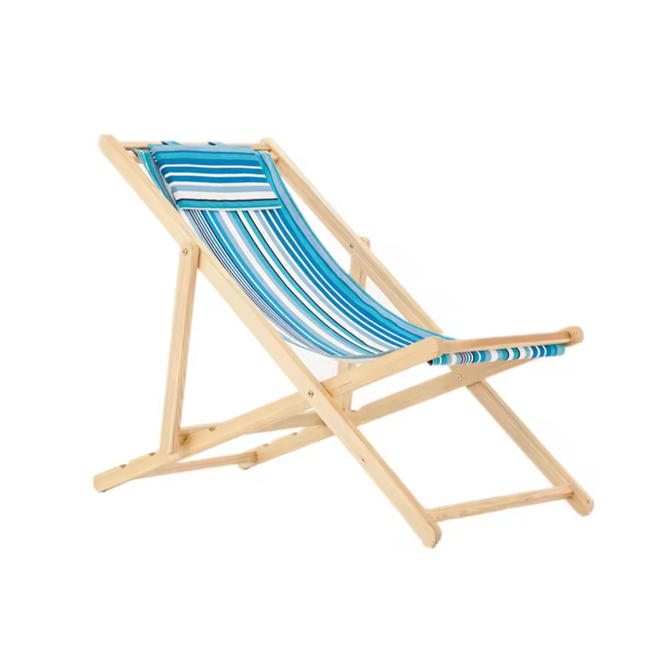 Factory Direct Lightweight Beech Pine Wood Folding Beach Chairs Popular Outdoor Garden Furniture For Picnic Dining Traditional