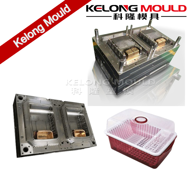 China Plastic Injection Dish Drying Rack Mould Kitchen Storage Rack Mould