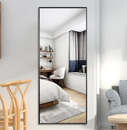 Stylish Full Length 4mm Silver Dressing Mirror Wall Mounted with Frame