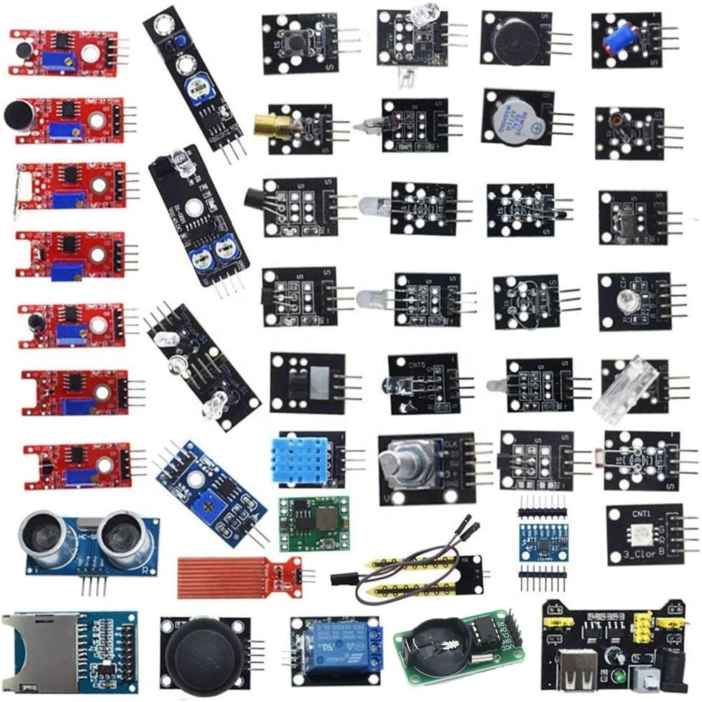 45 in 1 Sensor Module Board Starter Kits for Arduino Board with Plastic Box