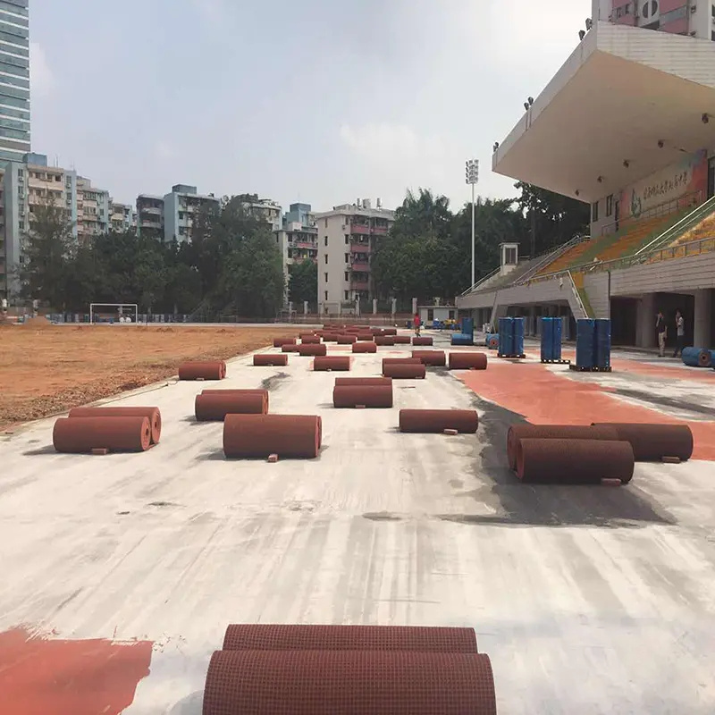 Athletic Running Track - High Tensile Strength and Environmental Compatibility Prefabricated Rubber Runway EPDM Runway