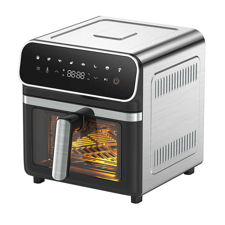 Smokeless Electric Indoor Removable Grill and Griddle Plates, Nonstick Cooking Surfaces, Glass Lid