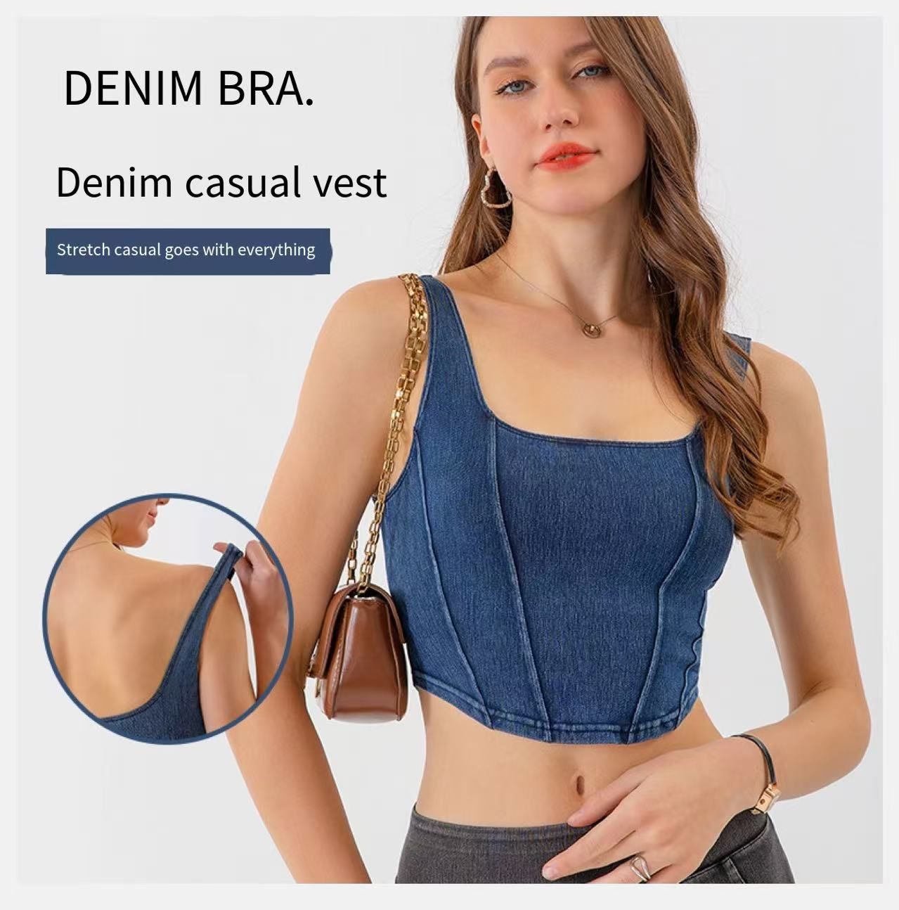 U-Shaped Elastic Slimming and Beautiful Back for Wearing Outside, Quick Drying Fitness Top