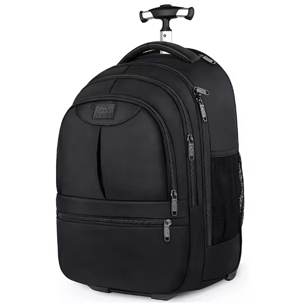 Wholesale Backpacks On Wheels Women's Men's Work Laptop Backpack With Wheels Wheeled Backpack Cart Carry On For Europe Travel