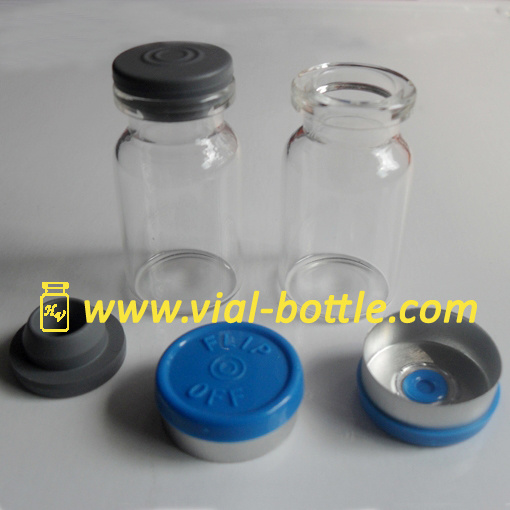 20mm Flip Crimp Tops, Grey Stoppers and 7 Serum Vial Bottle Set