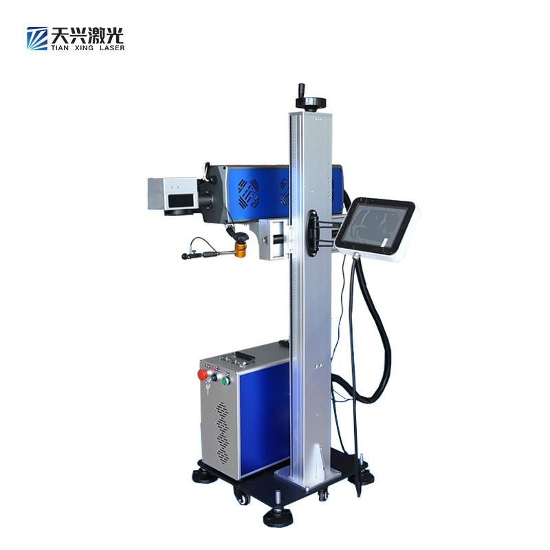 Ready to Ship in Stock Fast Dispatch 2D 3D 20W 30W Food Package Wood Crystal Plastic Writing CO2 Laser Mark Machine