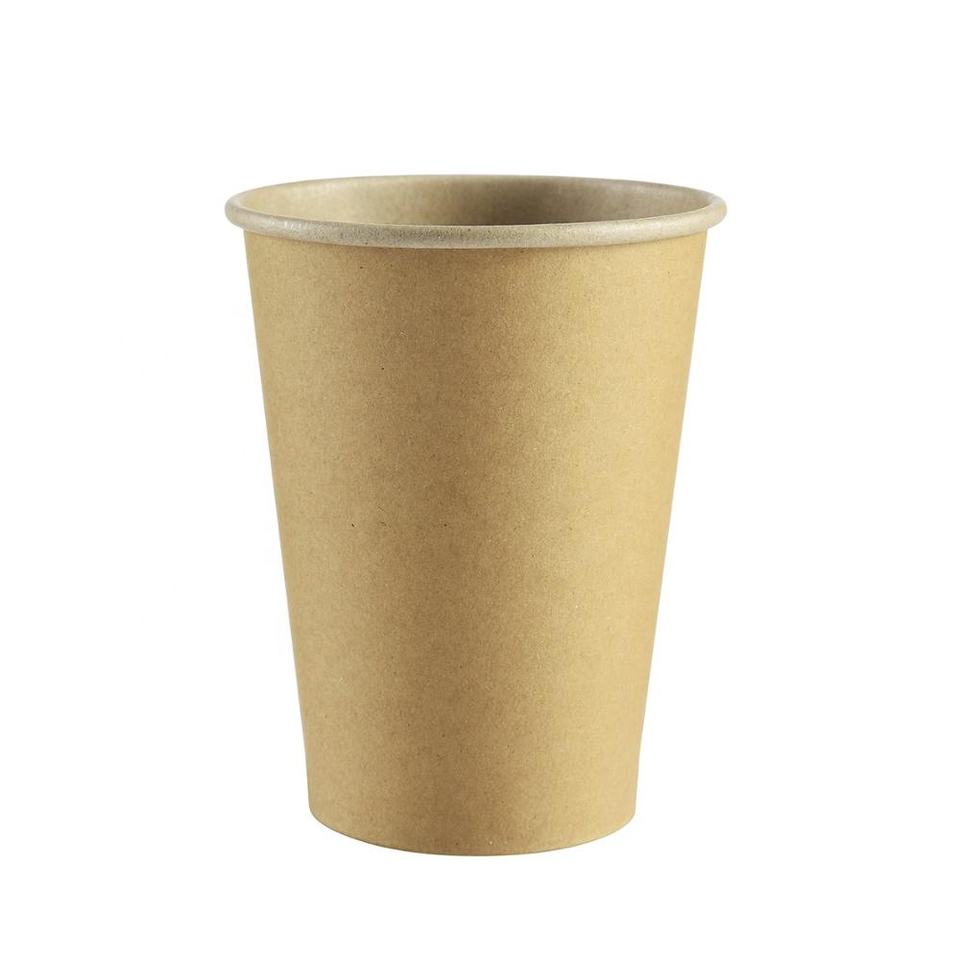 Hot Sale Disposable 12oz Kraft Paper Cup Factory Price Hot Coffee Paper Cup Manufacturer