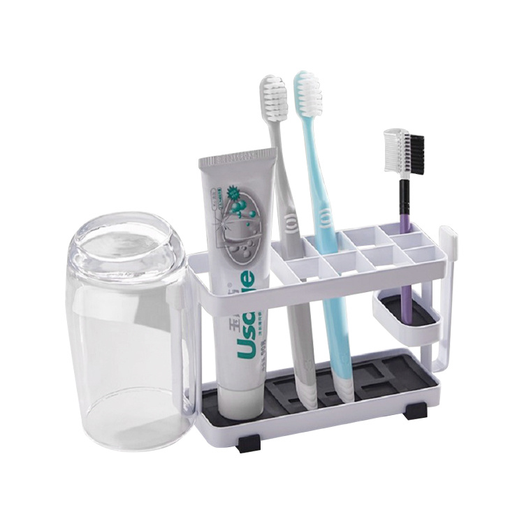 Smart Rack High-Quality Holder Metal Toothbrush Container for Bathroom