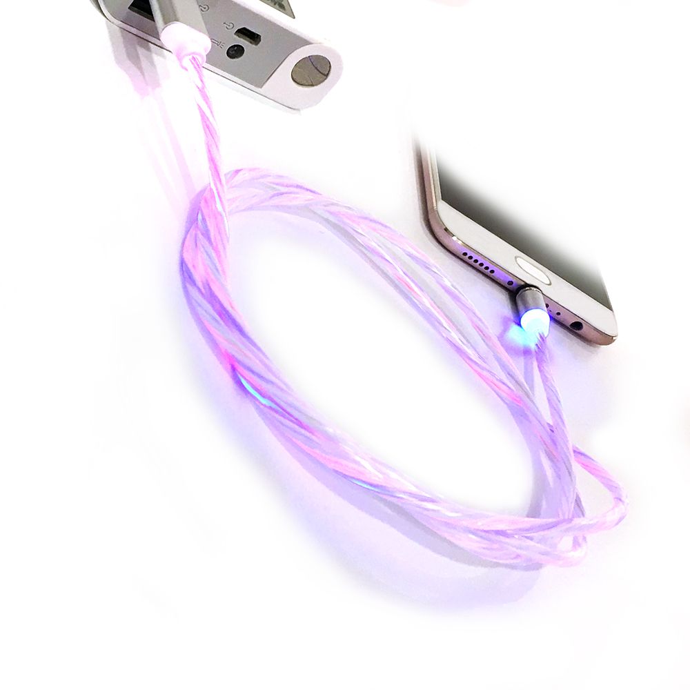 Colorful LED Light Micro USB Mobile Phone Cable Charging Wire