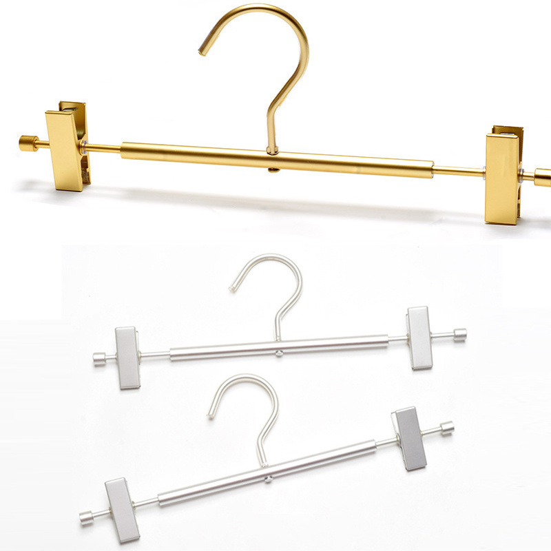 Space Aluminum Pants Hnagers Rust-Free Stainless Steel Aluminum Hangers Trousers Hanger