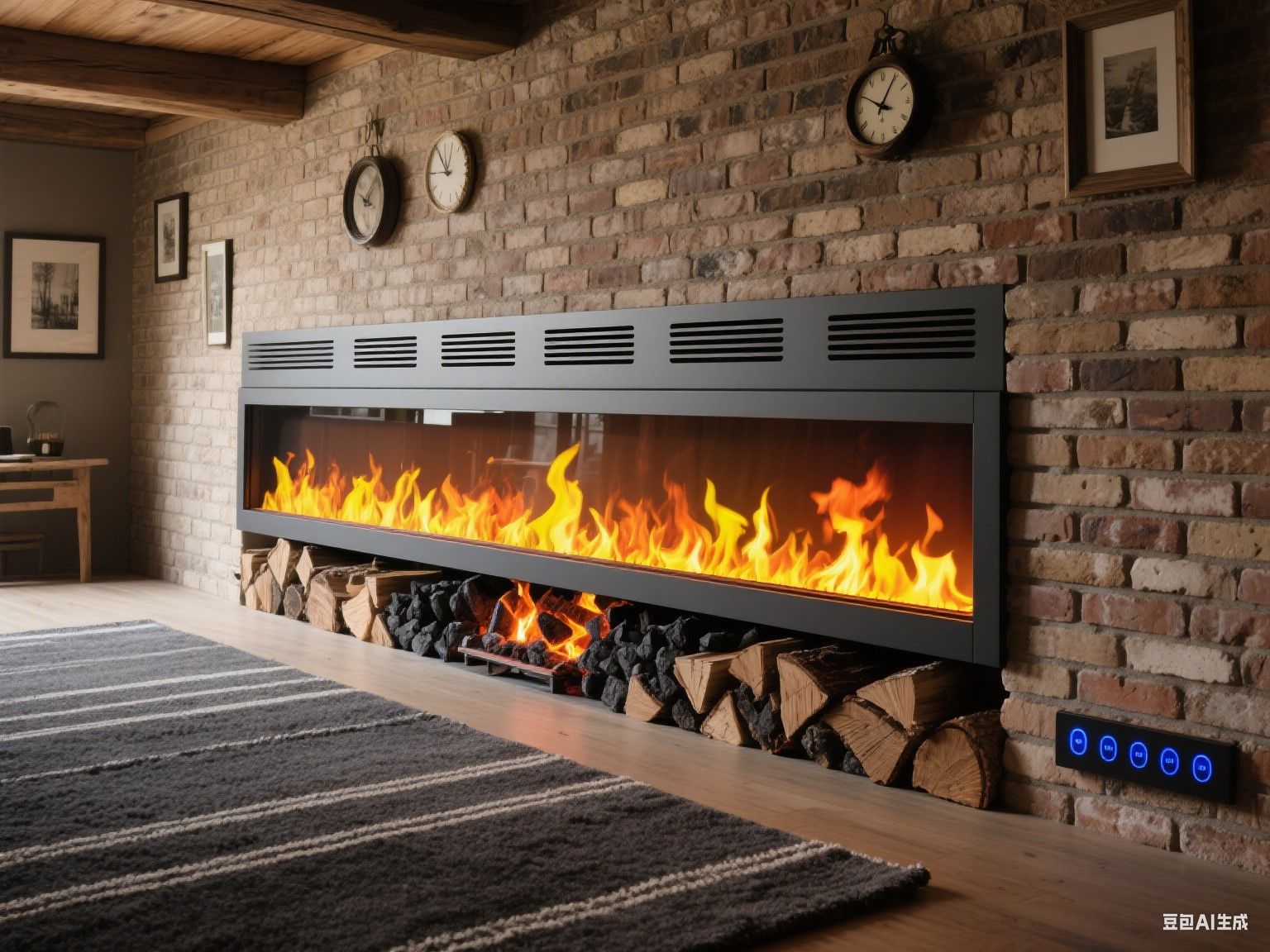 High-Quality Home Use Adjustable Heat Settings Electric Fireplace