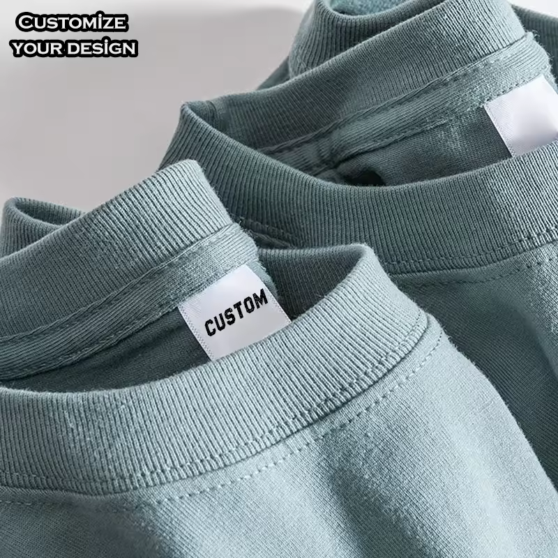 2025 Fashion Oversized Men's T-shirts 100% Cotton Custom Logo Printed Nice Graphic Oem Wholesale Knitted For Puff Print Plain T