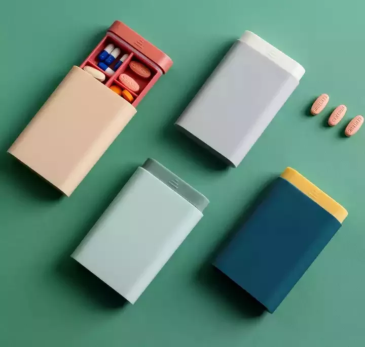 Fashion Portable Pill Box Tablet Pillbox Dispenser Medicine Boxes Small Weekly Travel Pill Organizer