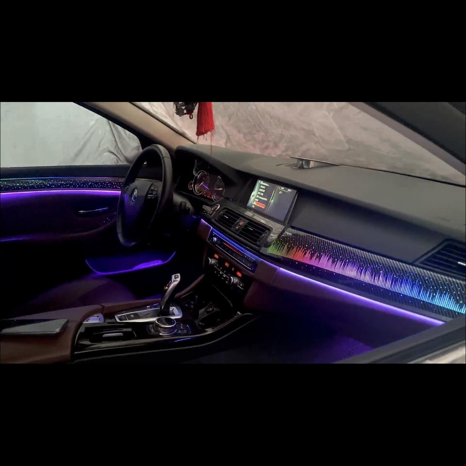 For BMW 5 Series F10 F11 F18 OEM Special Interior Atmosphere LED Lighting Trim Upgrade Starry Sky Effect Ambient Lights
