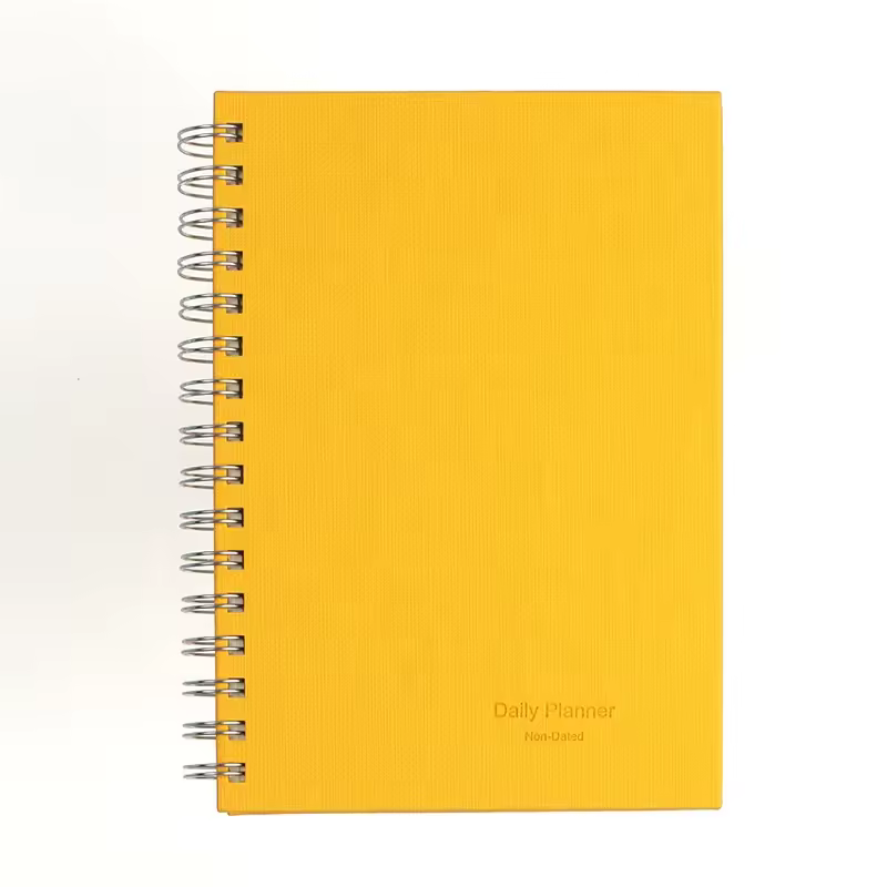 High Quality A5 Stock Notebook Daily Planner/monthly Planner Cheap Bulk Spiral Notebook Planner For School Office Students