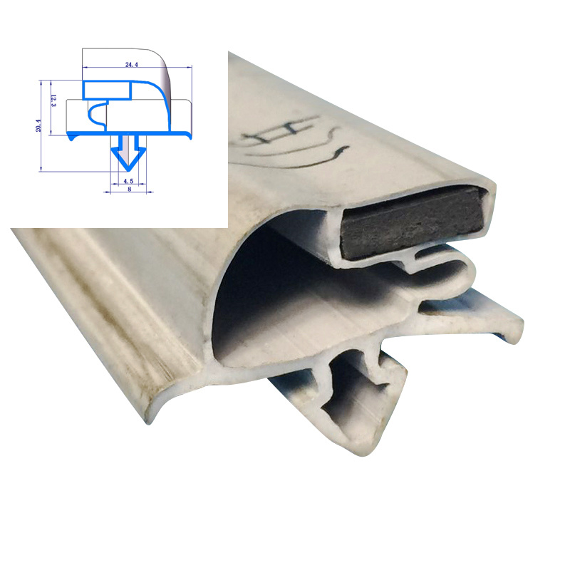 Chino Fabricante Sello De Puerta Corredera Con Tira De Goma Hule PARA Puerta De Mostrar Refrigerador