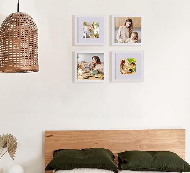 Set of 100PCS ABS Plastic Easy to Mount Photo Frame for Home Decor Accessory