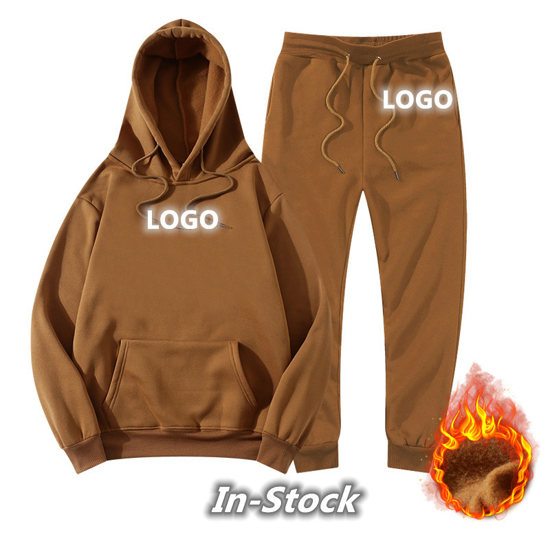 Men′ S Clothing Women′ S Tracksuit Winter Hoodie Sets Jogging Sweatpants Fleece Jogger Suit Sweatshirt Pullover Fashion Hoodies 2022